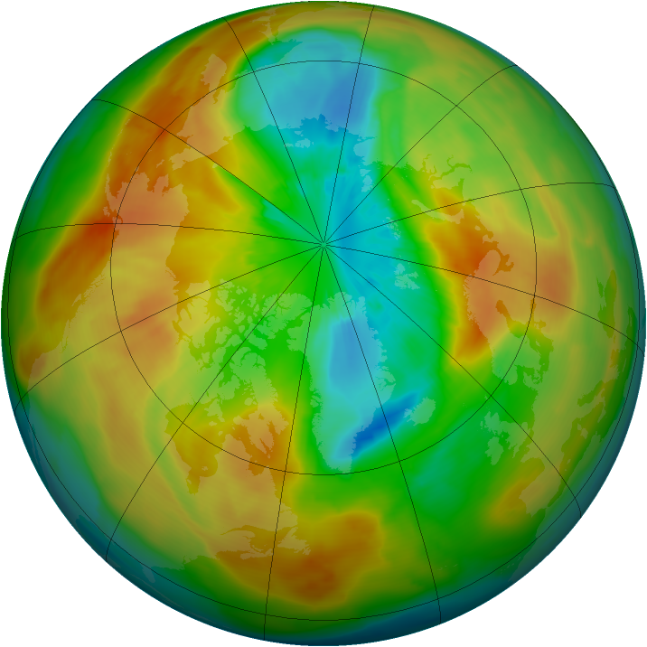 Arctic ozone map for 23 March 2011